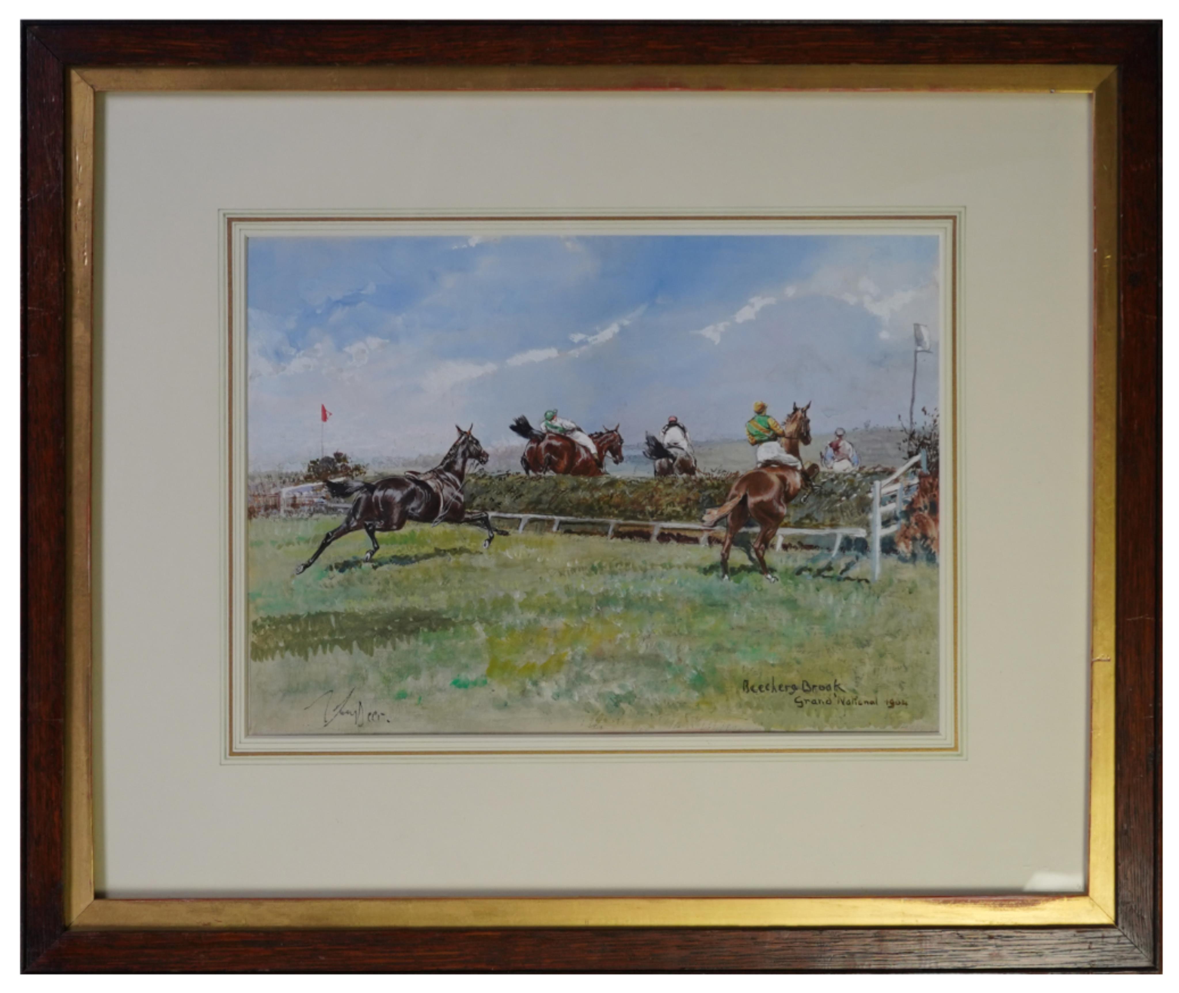 John Beer, (1860-1930), 'Grand National, 1904'